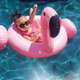 thumbnail image 5 of Inflable Flamenco Montable Colchon Piscina Playa + Inflador, 5 of 5