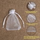 thumbnail image 2 of Bolsas de organza Hopttreely, 100 unidades, color blanco, regalo de boda, 10 x 12 cm, 2 of 6