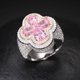 thumbnail image 2 of Anillo de Moissanita Brillante para Mujer Anillo de Compromiso de Diamante Creado en Laboratorio de Plata Esterlina S925 Aniversario Promesa Moda Lujo Adecuado para Uso Diario Boda Cumpleaños, 2 of 6
