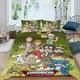 thumbnail image 2 of Digital Monster Conjunto de sábanas temático, trío de piezas, cómodo y amigable con la piel, diseño único, regalo de decoración para el hogar para familiares, amigos y fans, 90 cm * 190 cm, 2 of 6