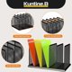 thumbnail image 4 of Organizador de archivos Kuntine.B de 5 secciones, pack de 2, negro, 4 of 4