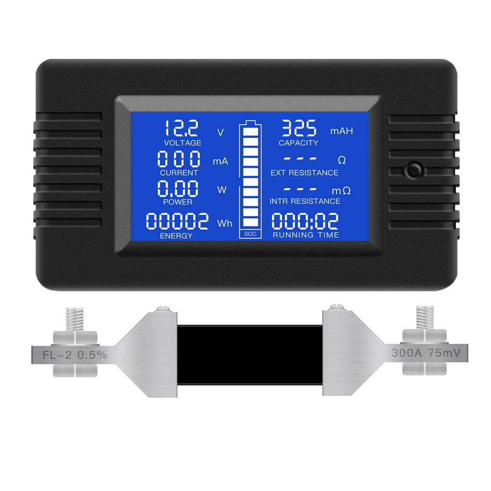 Medidor De Batería Morning Group Dc 0-200 V 0-300a 9 En 1