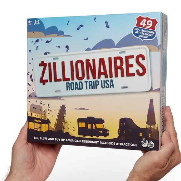 Juego de mesa Big Potato Zillionaires Road Trip USA Family