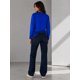 thumbnail image 2 of Polera Manga Larga Cuello Redondo 250g Basica Unisex Algodon Azul Rey L-xl Lisa, 2 of 3