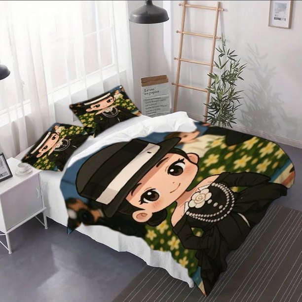 3pcs Jennie Party Style Duvet Cover Set - Bedding Set (Includes Duvet Cover + Pillowcases Filling Not Included)
