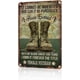 thumbnail image 1 of Letrero vintage metal mujer veterana retro militar decoración pared hogar oficina bar botas ejército cita 30x20 cm, 1 of 6