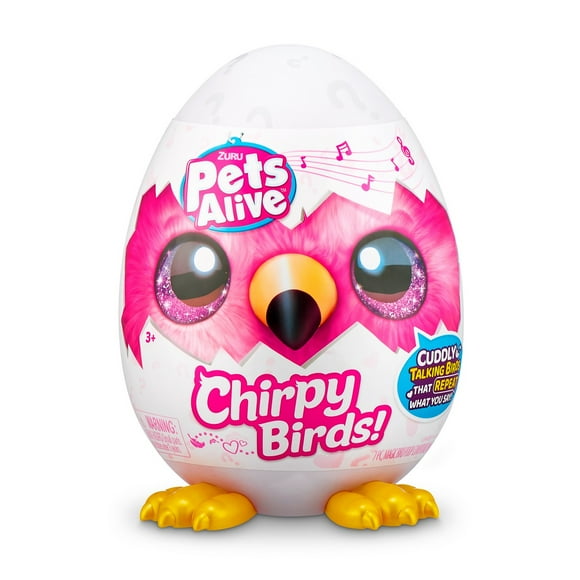 Peluche Pajaro Loco en Huevo Pets Alive Surtido 1 un