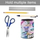 thumbnail image 5 of Bearbrick-theme Cylinder Pen Holder Pencil Organizer with Flannel Lining PVC Leather Material Cardboard Base for study work 10*8CM, 5 of 6