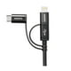 thumbnail image 2 of Cable De Carga 3 En 1 USB Negro, 2 of 4