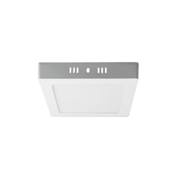 Panel Led Foco Plafón Sobrepuesto Cuadrado 12w Luz Cálida Blanco