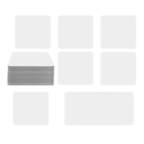 Bothyi - Imanes De Nevera En Blanco De Sublimación Diy Para Armarios Decoración De Restaurante Cuadrado