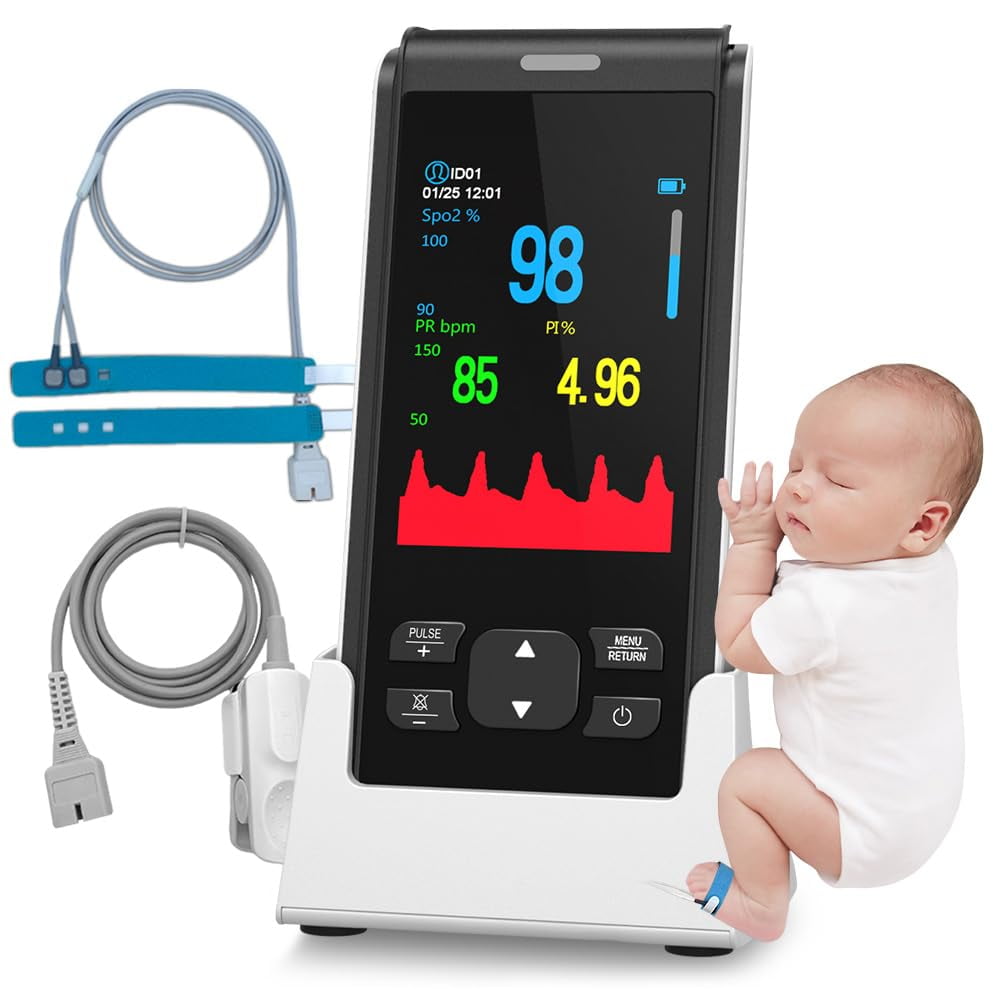Oxímetro De Pulso Portátil Holfenry Para Bebés Y Adultos Con Alarma