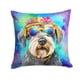 thumbnail image 1 of Almohada Decorativa Schnauzer Hippie Dawg, 1 of 6