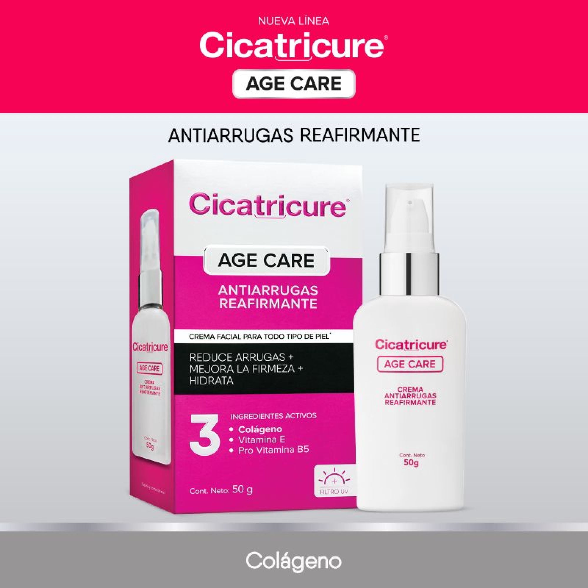 Crema Cicatricure Antiarrugas Reafirmante