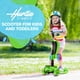 thumbnail image 3 of Patinete de 3 ruedas Hurtle ScootKid 2 en 1 para sentarse y pararse para niños, verde, 3 of 8