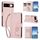 thumbnail image 2 of Funda Cartera Trébol para Google Pixel 8 con Ranuras Tarjetas y Carga Inalámbrica Rosa, 2 of 6