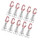 thumbnail image 5 of 10 Uds. Estacas portátiles para campaña, cvija de ancje para cubierta con herramienta de hebil de resorte, pinzas de mosquetón para , ROJO, 5 of 5