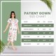thumbnail image 2 of Bata de hospital Utopia Care para mujer, suave y cómoda, con estampado floral, talla S, 2 of 7