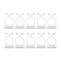 Magideal - 10X Clip De Pared De Escalada De Plantas Vines Tracción Soporte Invisible Fijador De Plantas Clips De Fijación De Pared De Escalada Para Decoraciones , Blanco L