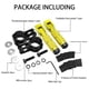 thumbnail image 5 of Reposapiés para motocicleta JXPANG M8 plegables color dorado universales, 5 of 7