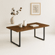 thumbnail image 2 of Mesa de Comedor Estilo Industrial 160x90 - Madera Oscura Walnut, 2 of 7