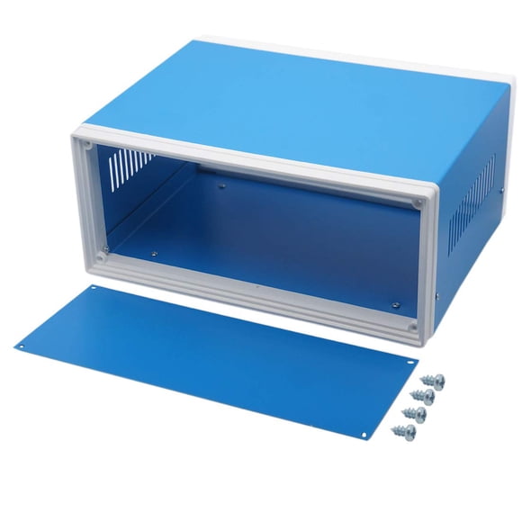 Caja de conexiones Zulkit azul de metal 25 x 19 x 11 cm