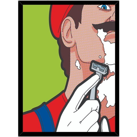 Genérico - Cuadro Decorativo Mario Medidas 30X40 Cm