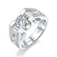 thumbnail image 1 of Anillos de Boda para Hombre de Moissanita de 1-2 Uds Color D Claridad VVS1 Anillos de Diamante Chapado en 18K Anillos de Moissanita de Plata Esterlina S925 para Hombre con Certificado, 1 of 8