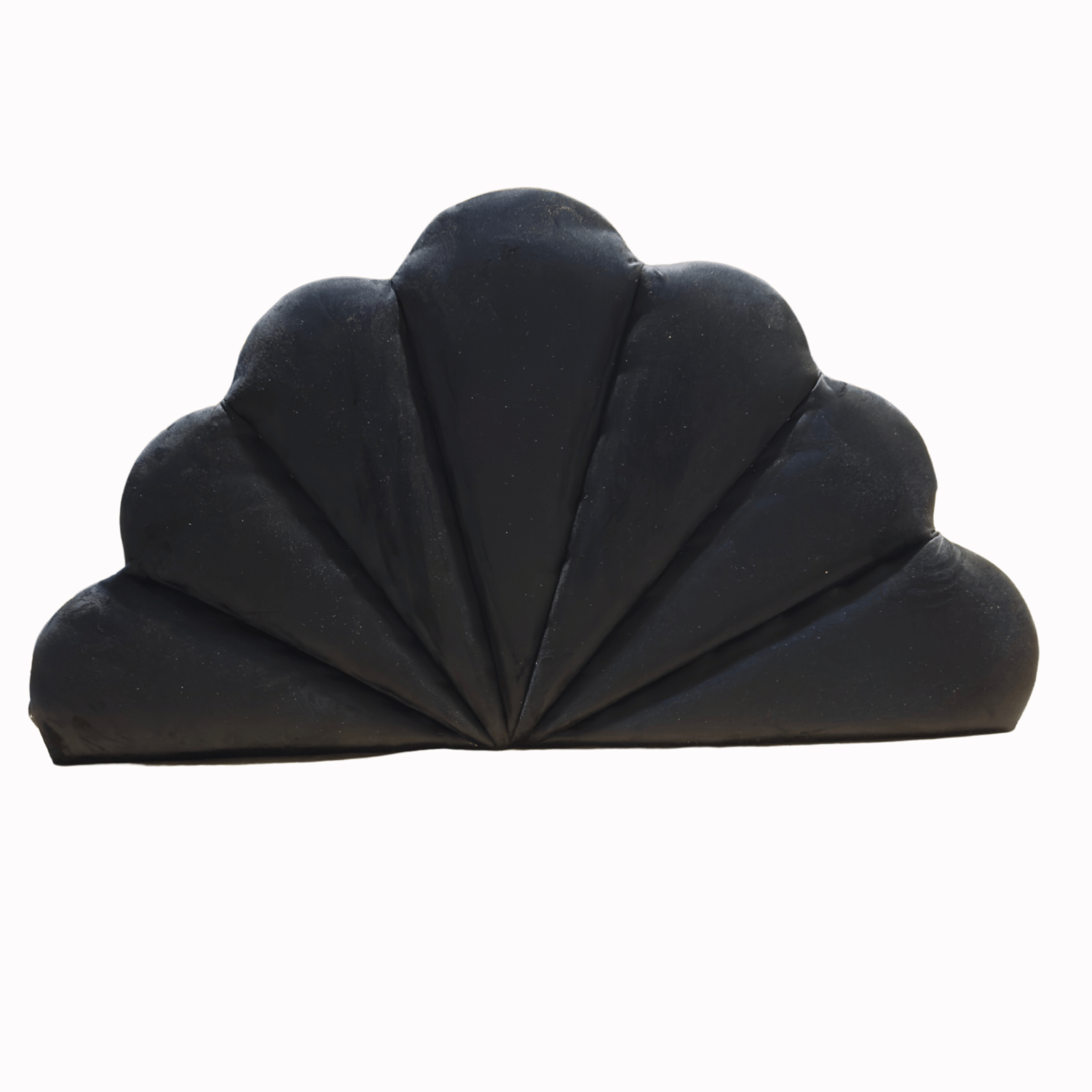 Muebles Rimar - Respaldo Coral 1 Plaza Negro Felpa