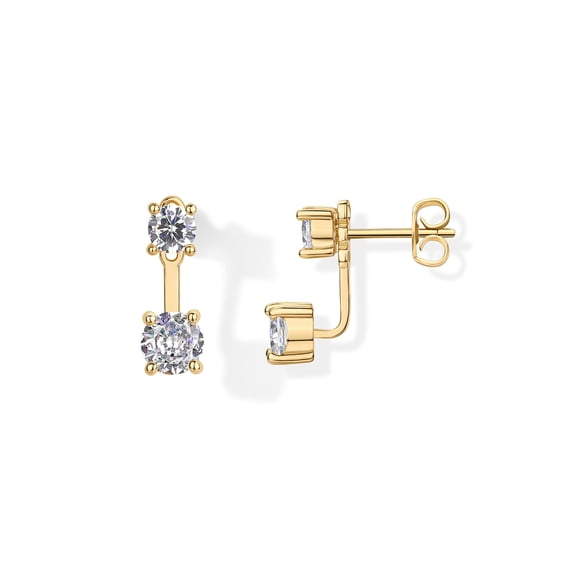 Pendiente PAVOI de plata 925 chapado en oro amarillo 14 mm