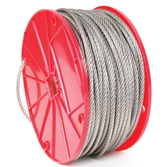 Cable de acero inoxidable Koch Industries 7x19 de 0,64 cm x 38 m