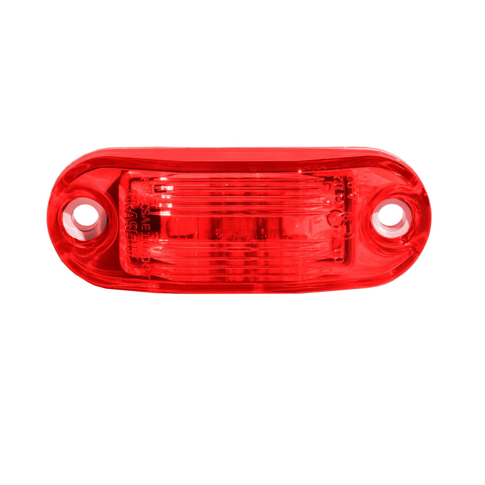 Braslux - Foco Lateral Led Rojo Bi-voltaje 12 Y 24 Volts