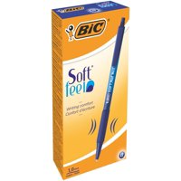 Bolígrafos Bic Soft Feel Blue, Retráctiles De 1,0 Mm, Paquete De 12
