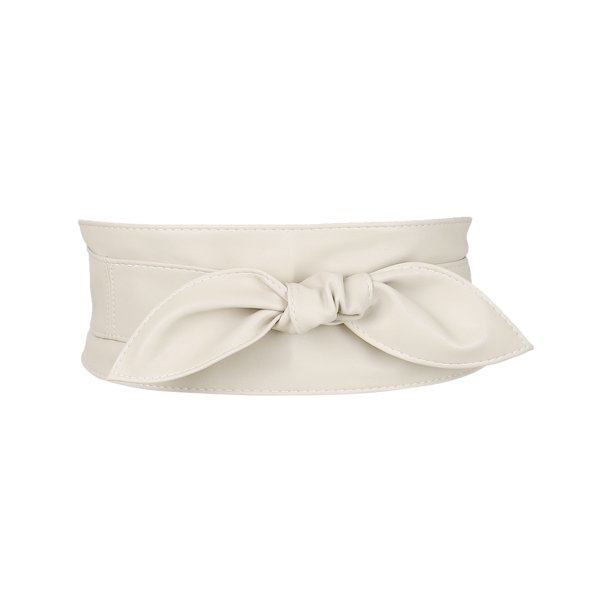 INSPIRE CHIC Cinturones Obi para Mujer Tallas Grandes Lazo Autoadherente Envolver Ancho Faja Cinturón para Vestidos Beige 37.40-40.16