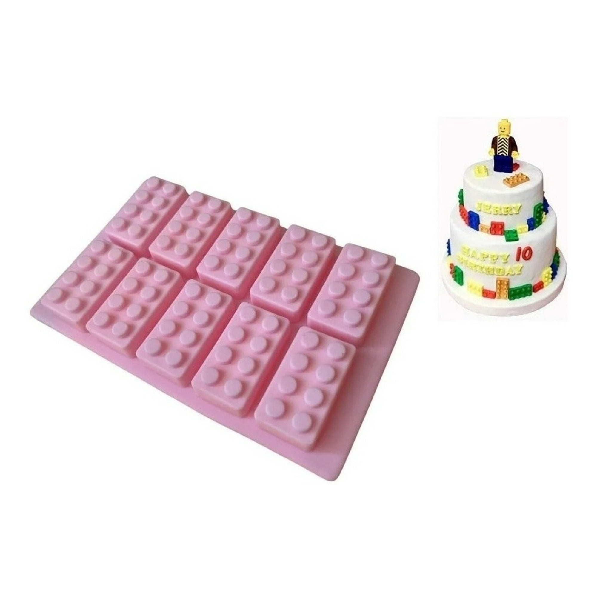 Genérico - Molde De Silicona Molde Fondant Molde Reposteria Molde Bloques