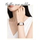 thumbnail image 3 of Explojoy Reloj de Cuarzo de Lujo para Mujer – Esfera Cuadrada Impermeable, Función de Calendario, Correa de Cuero O Acero de Moda, 3 of 11