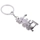 thumbnail image 5 of Plata Locomotora Tren Metal Llavero Llavero Artesanía Regalo Creativo, 5 of 5