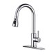thumbnail image 1 of Grifo de cocina FORIOUS cromado de arco alto de una sola manija, 1 of 6