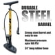 thumbnail image 3 of Bomba de piso para bicicleta BV ergonómica con manómetro de 160 psi, 3 of 6