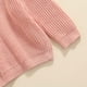 thumbnail image 5 of Niño Niño Bebé Niñas Niños Tejido a punto Suéter Jersey Cuello Redondo Sudadera Manga Larga Camisas Caliente Otoño Invierno Tops (Rosa, 12-18 Meses), 5 of 7