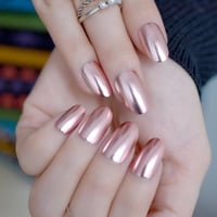 Espejo Ovalado De Metal False Nails Coolnail, 24 Unidades