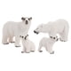 thumbnail image 5 of Figuras De Animales De Oso ártico Modelo De Decoración Para Tarta Para Favores De Fiesta Ni?os Ni?as 4 Piezas, 5 of 5