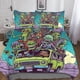 thumbnail image 3 of Juego de funda nórdica Monsters 3D con diseño de coche clásico, 100% microfibra, juego de ropa de cama de dibujos animados de 3 piezas con fundas de almohada, juego de ropa de cama doble, 3 of 3