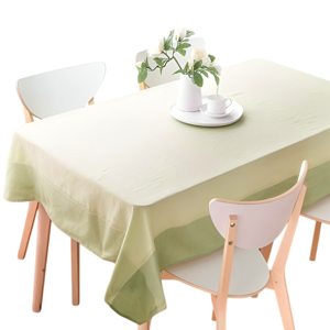 Mantel Linenlook 150×210 Verde Bordado – Doral