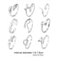 thumbnail image 4 of 9-Piece Adjustable Foot Ring Set - Snake, Butterfly, Dragonfly, Dolphin & Heart Shapes - Perfect for Women & Girls!, 4 of 4