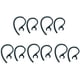 thumbnail image 1 of 10 Piezas de repuesto Earhook Ear Hook Loop Earloop Clip para auriculares negro, 1 of 3
