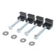 thumbnail image 1 of Kit de montaje de caja de herramientas de camioneta universal, amarres de caja de herramientas de camión de aleación de aluminio cruzado con en 4 piezas negro, 1 of 5