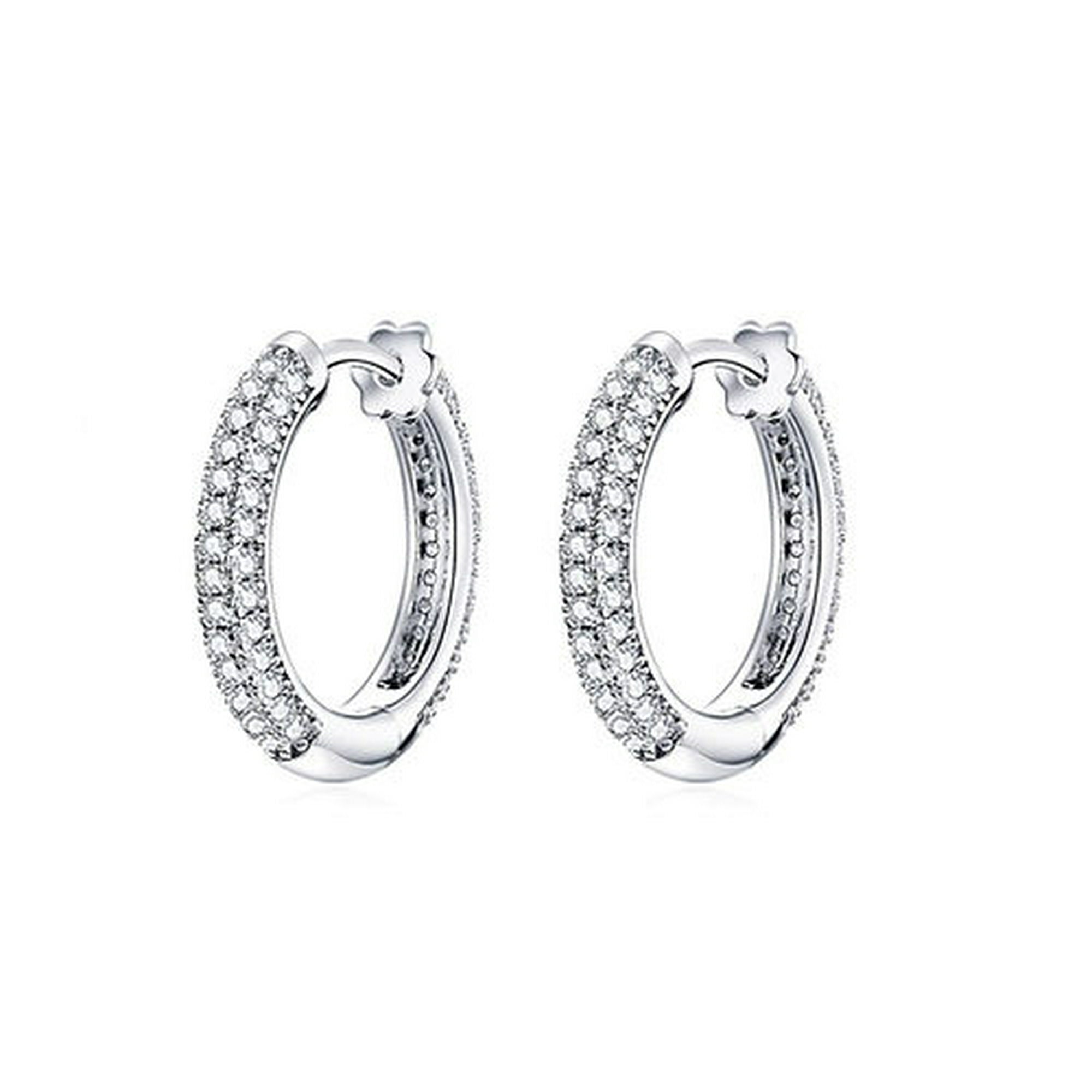 La Garza Joyas - Aros Plata Mujer Argolla Circones Loop