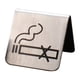 thumbnail image 1 of Se?al De No Fumar Patrón De Signos De Conformidad De La Tienda De Mesa De Acero Inoxidable, 1 of 5