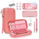 thumbnail image 1 of Estuche y Kit 14 en 1 YK YOUNIK para Switch Lite - Rosa Coral, 1 of 8